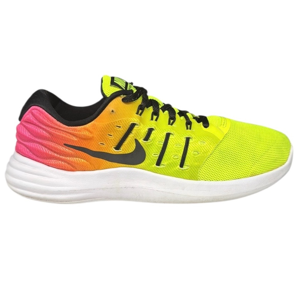 Nike Lunarstelos Neon Yellow Pink Orange #844740-999 Women's Running Shoes 8.5 - Picture 5 of 12
